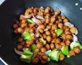 A picture of step 3 of Soybean manchurian.