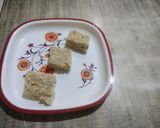 A picture of step 3 of Peanut coconut barfi.