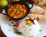 A picture of step 3 of Restaurant style matar paneer (green peas with paneer curry).