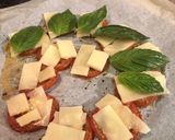 A picture of step 4 of Roasted Caprese Salad.