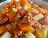Foto del paso 6 de la receta: Guiso de otoño con porotos de manteca y chorizo #Mercado
