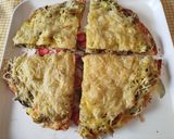 Foto del paso 6 de la receta Tortas de arroz y legumbres con caballa y pimientos en tiras