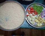 A picture of step 1 of Mix veg pulao.