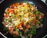 A picture of step 3 of Paneer bhurji.