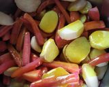 A picture of step 3 of Gajar- kadam ka achaar.