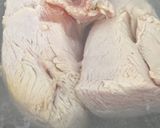 Hình bước làm 1 của món Eat clean- Salad thịt gà