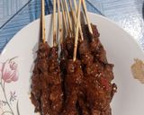 Foto langkah ke 9 dari resep Sate sapi bumbu kacang.