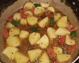 A picture of step 5 of Aloo began.