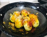 A picture of step 6 of Spicy baby potatoes.