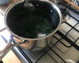 A picture of step 8 of Cottage pie with vegetable mash top and black cabbage.
