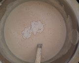 A picture of step 3 of Jini dosa with sambhar.
