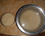 A picture of step 1 of Thengai Paal Idiyappam(Rice noodels with Jaggery,coconut syrup.