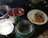 A picture of step 1 of Rose milk rice kheer.