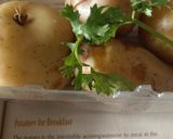 A picture of step 1 of Fried potatoes / bhajia.