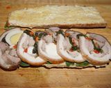 A picture of step 1 of Pork Leg Roll Sandwich, Jon Style.