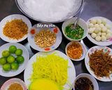Hình bước làm 1 của món Bánh Tráng Trộn Sài Gòn
