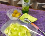 Foto langkah ke 2 dari resep Es Melon Marjan.