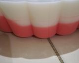 Foto langkah ke 4 dari resep Pudding strawberry+ Kelapa.