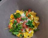 A picture of step 2 of Bhel Puri.