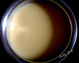 A picture of step 2 of Chocolate filled rasgulla in chilled custard.