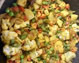 A picture of step 4 of Veg Biryani.