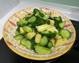 蒜炒小黃瓜玉米筍的食譜步驟3照片