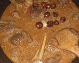 A picture of step 4 of Mutton Makhni.