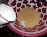 A picture of step 2 of Double Heart cake.