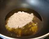 A picture of step 2 of Walnut Halwa.