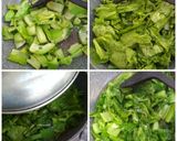 Foto langkah ke 2 dari resep Kua Chai Pui samcan goreng/Mustard Greens Rice/Nasi Sawi Pahit.