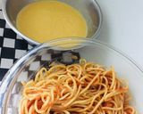 Foto del paso 3 de la receta: Espaghetti en Salsa Roja con Pollo y Papa la Huancaína!!