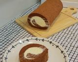 Hình bước làm 5 của món Bánh khúc cây Noel (Yule Log cake)