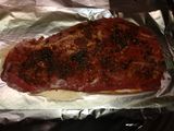 Tapa de asado cocción larga con papas rústicas, cebollas y morrón
