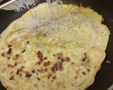 Baconos-sajtos omlett recept fázis 4 fotója