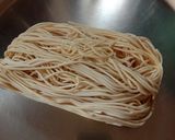 A picture of step 1 of Egg noodles.