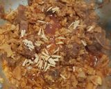 A picture of step 2 of Gobhi Gosht cauliflower meat.