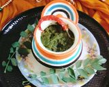 A picture of step 3 of Capsicum green chutney 😋 without coconut.