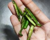 A picture of step 2 of "Laal saag stir fry".