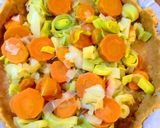 Une image de l'étape 5 de Quiche poireaux carottes.