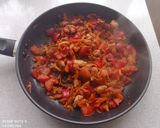 Csípős csirke rizzsel, zöldségekkel recept fázis 6 fotója