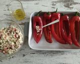 Φωτογραφία βήματος 8 της συνταγής Πιπεριές Φλωρίνης με φέτα, ανθότυρο και μυρωδικά 🌶🌶🌶