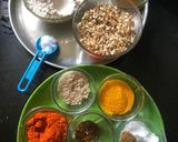 A picture of step 1 of Sprouts Mataki wheat paratha.