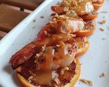 Foto del paso 8 de la receta: Langostino Brown a la plancha con salsa de naranja sanguina
