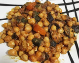 Foto del paso 5 de la receta: Garbanzos con berenjena y calabacín