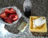 Foto del paso 1 de la receta: Frutillas con falsa crema