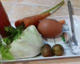 Foto langkah ke 1 dari resep Omelete sayur simple.