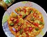 रोटी पिज़्ज़ा (roti pizza recipe in Hindi) रेसिपी चरण 4 फोटो