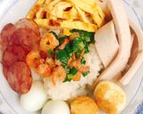 Hình bước làm 4 của món Xôi Mặn