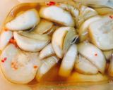 Hình bước làm 5 của món Đầu tôm nấu rau mồng tơi