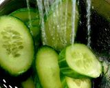 A picture of step 1 of Sweet & Spicy Cucumber spring recipe 💜#Kitchenwordsearch.